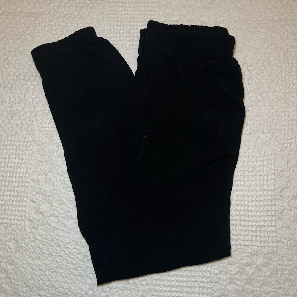 Thin Black Jogger Pants